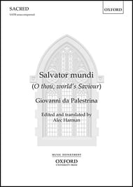 Salvator mundi SATB choral sheet music cover Thumbnail
